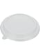 Restaurantware Lid for Round Poplar Container, Round Wooden Container, Food Container - 6" Round Plastic Lid - 100ct Box - Taipei Collection -