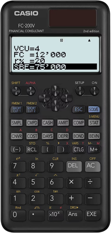 Casio FC-200V-2 Financial Consultant (International Version)