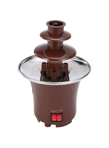 LYAID Electric Powered 3 Tier Cascading Chocolate Fountain Fondue, Stainless Steel Heating Chocolate Melting Machine for Household Wedding Party