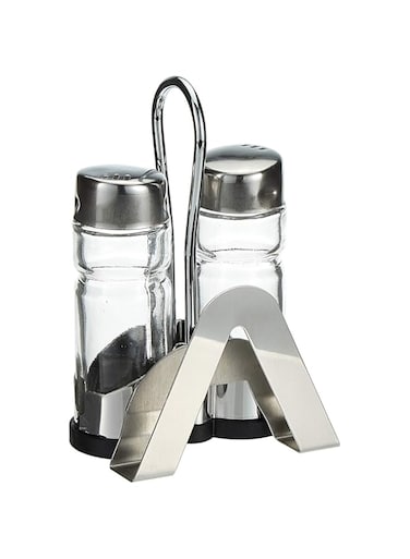 Harmony Table Top Salt &amp; Pepper Glass Holder - Clear