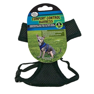 Four Paws Walk-About Comfort Control Harness, Black Small
