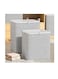 Fabric Storage Boxes, 2 Pcs Foldable Nonwoven Storage Bags with Zipper and Handles for Clothing Blanket Bedding, Large Capacity Washable Clothes Storage Bins for Closet Wardrobe (Grey, 220L)