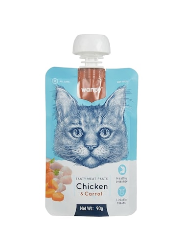 Wanpy Tasty Meat Paste Chicken with Carrot for Cats 90g