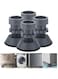Azonee Washing Machine Anti-Vibration Foot Pads, Anti-Vibration Foot Pads, Adjustable, Shock Absorption and Noise Reduction, Suitable for Washing Machine and Dryer Bracket, Protective Base (4 Pcs)