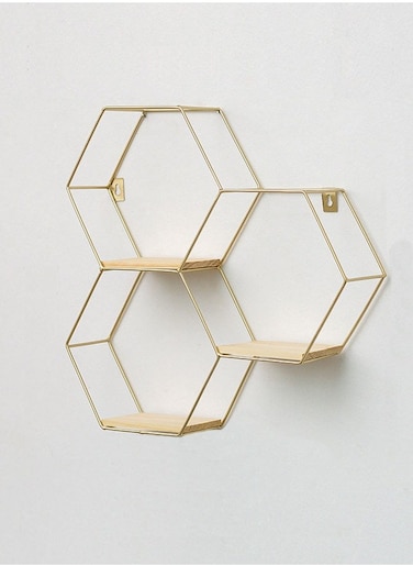 Creative Wall Storage Rack Hexagonal Combination Shelf