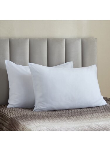 Box White Satin Cotton Pillow Cover Set for Home