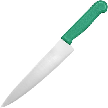 Master 8 Inch Stainless Steel Professional Chef Knife with Green Handle