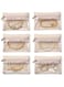 SVNXI 6 Pcs Travel Velvet Jewellery Pouch with Zipper Clear Travel Jeweellery Bag Jewellery Travel Organizer for Travel Business Trip (Beige)