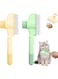 FEJYTOR 2 PCS Pet Hair Removal Comb Flea Comb, New Cat Brush with Release Button, Pet Grooming Brush for Short&amp;Long Hair(Yellow+Green）