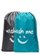 2pcs Travel Laundry Bag, 61*91cm Hamper Liner Laundry Sacks with Drawstrings, Nylon Extra Large Laundry Bags Dirty Clothes Storage Bag for Laundry Home Dorm Dirty Clothes Organizer, Blue and Grey