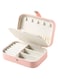 CASEGRACE Jewelry Box For Women Travel Jewelry Organizer Double Layer for Necklace Earring Rings Jewelry Holder Case