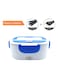 Electric Heating Lunch Box With Removable Container White/Blue 23.8x10.8cm