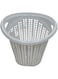 SAQOCLEAN Plastic Laundry Basket Oval Shape 40 Litre (45 x 50 cm) White   Alsaqer Multi Purpose Laundry Storage Bin