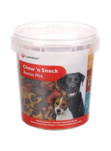 FLAMINGO CHEW'N SNACK MIXED BONES 500G