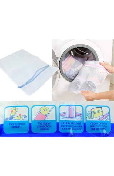 Fenfang Rectangle Clothes Washing Bag, 30 x 40 cm, 9123