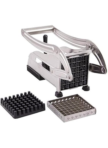 Dubai Gallery Stainless Steel Potato Chipper French Fries Slicer Silver