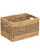 Homesmiths Large Water Hyacinth Basket with Hole Handles L35 x W25 x H20 cm