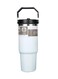 Stainless Steel Tumbler with Handle &amp; Straw Lid &acirc;&euro;&ldquo; Vacuum Insulated Water Bottle   Leak-Resistant Flip Lid   Reusable Cup for Home, Office, Car, or Travel   Keeps Drinks Hot or Cold