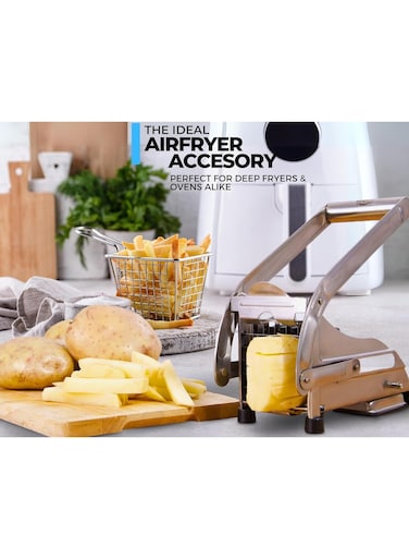 French Fry Potato Cutter Stainless Steel 2 Blade