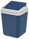 15L Swivel Waste Bin With Swing Lid (Pearl Blue)