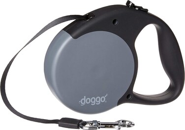 Alcott Doggo everyday retractable leash 5m, M, grey
