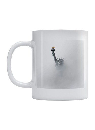 Freedom Tower Printed Mug White/Grey