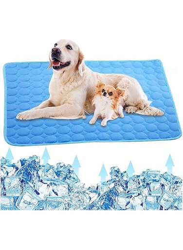 MJRlrifa Dog Cooling Mat, Dog Cooling Mat, Pet Mat for Dogs and Cats, Summer Bed for Cats, Portable Pet Cooling Mat for Home or Outdoors (70X55cm)