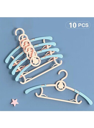 Adjustable baby hanger Baby Nursery Closet Hangers Extendable Laundry Infant Pant Hanger for Girl Boy Toddler Kids Child(Bule)