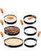Patelai 6 Pcs Egg Ring Pancake Ring Set Stainless Steel Fried Egg Molds Griddle Pancake Shapers with Silicone Handle for Breakfast Omelette Sandwich(Round Style,4 Inch, 6 Inch, 8 Inch)