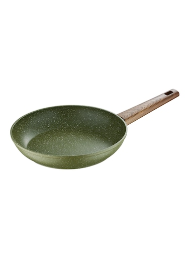 ACADIA FORGED ALUMINUM FRYPAN 26X5.20CM WITH INDUCTION BOTTOM, GREEN COLOR, BG56232GR