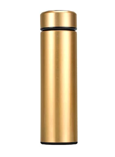 Temperature Display Water Bottle Gold/Black