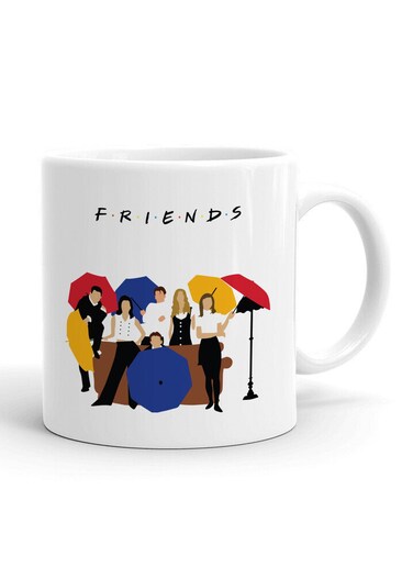 Your Wall FRIENDS Opening Scene Printed Ceramic Coffee Mug 325ml - Perfect Gifting by Spoil Your Wall