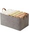 TAPIT Storage Baskets with Metal Frame 23L Linen Organizer Bins Fabric Shelf Baskets Folding Storage Bin Closet Organizers Storage Basket for Organizing Wardrobe Shelves Bedroom (Grey)