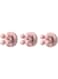 Kg20 Multipurpose Self Adhesive Hooks Holders for Hanging Towel Key Clothes Plug Cable, Silicone Hooks Stick to Wall Door, Holders for Kitchen Bathroom Home Office (3 Pieces) (PINK)
