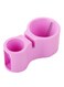 Double-Head Grater Cutter With Knife Sharpener Pink 16x8cm