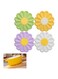 Kitchen Heat Resistant Mat, Silicone Pot Holders for Hot Pan and Pot Pads, Sunflower Trivet Pot Mat, Soft Anti Hot Placemats, Multipurpose Non-Slip Hot Pads for Kitchen Potholders, Spoon Holde 4PCS