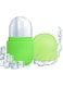 Green Ice Cube Face Roller, Brightens Skin &amp; De-Puffs Eyes, Reusable Cryotherapy Tool for Face and Neck.
