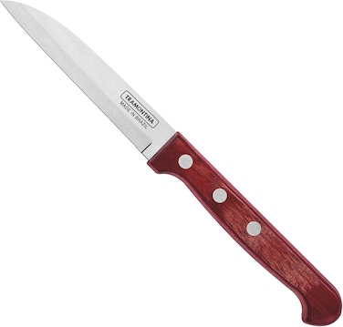 Polywood 3-Inch Paring and Fruit Knife with Stainless Steel Blade and Red Handle