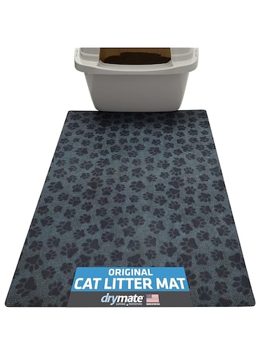 Drymate Cat Litter Mats Paw Dots Black 20 X 28 Inch/ 51Cms 71 Cms