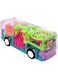 Farewell Transparent 3D Bus Toy 360 Degree Rotation, Gear Simulation Mechanical Bus Sound and Light Toy for 2-5 Years Boys and Girls Vehicle Play Set (Gear Bus)