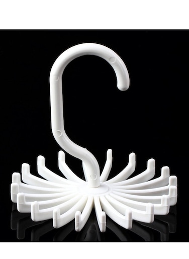 360 Degree Twirl Ties Rack Organizer Belt Hanger Hook Closet Organizer