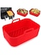 REVHQ Air Fryer Reusable Liner, for Ninja Foodi DZ201/DZ401 Dualzone Air Fryer, Oven Insert Silicone Bowl, Replacement of Parchment Paper Liners, Non Stick Basket for 8QT Pot and Above
