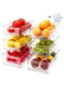 6 PCS Clear Plastic Drawer Organizers and 100 PE Thickened Gloves, Multi-Purpose Storage Bins for Makeup, Jewelry, Bedroom, Bathroom &amp; Office Organization