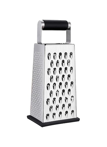 KASTWAVE Cheese Grater, Box Grater for Cheese Stainless Steel Vegetable Slicer Food Shredder 4-Sided Convenience Gadgets for Kitchen