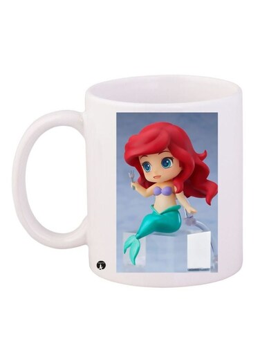 Mermaid Printed Coffee Mug White/Red/Blue