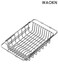 Small Dish Drying Rack in Sink Adjustable , Expandable 304 Stainless Steel Metal Dish Drainer Rack Organizer , rack with Stainless Steel Utensil Holder Over Sink Counter , suitable for Kitchen sink, dishwashing sink, vegetable sink (for 1-2 People) .