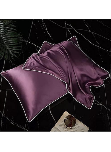 Silk Pillowcase for Hair and Skin 19 Momme Natural Silk Pillowcases Soft Breathable Smooth Silk Pillow Cover (48cm*74cm)
