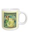 Muchas Princess Printed Ceramic Mug White/Yellow/Green