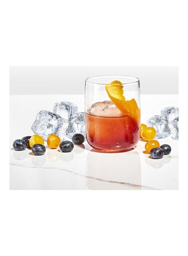 6-Piece V-Block Casablanca Tumbler With Antimicrobial Coating Clear