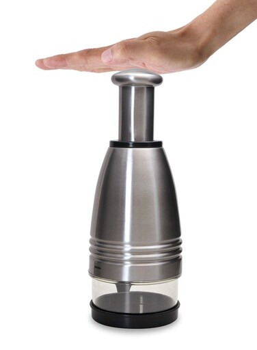 Kitchen Household Stainless Steel Garlic Paste Manual Grinder 4.5*22.8CM